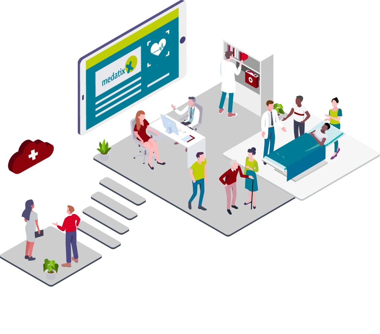 Illustration zur Praxissoftware medatixx