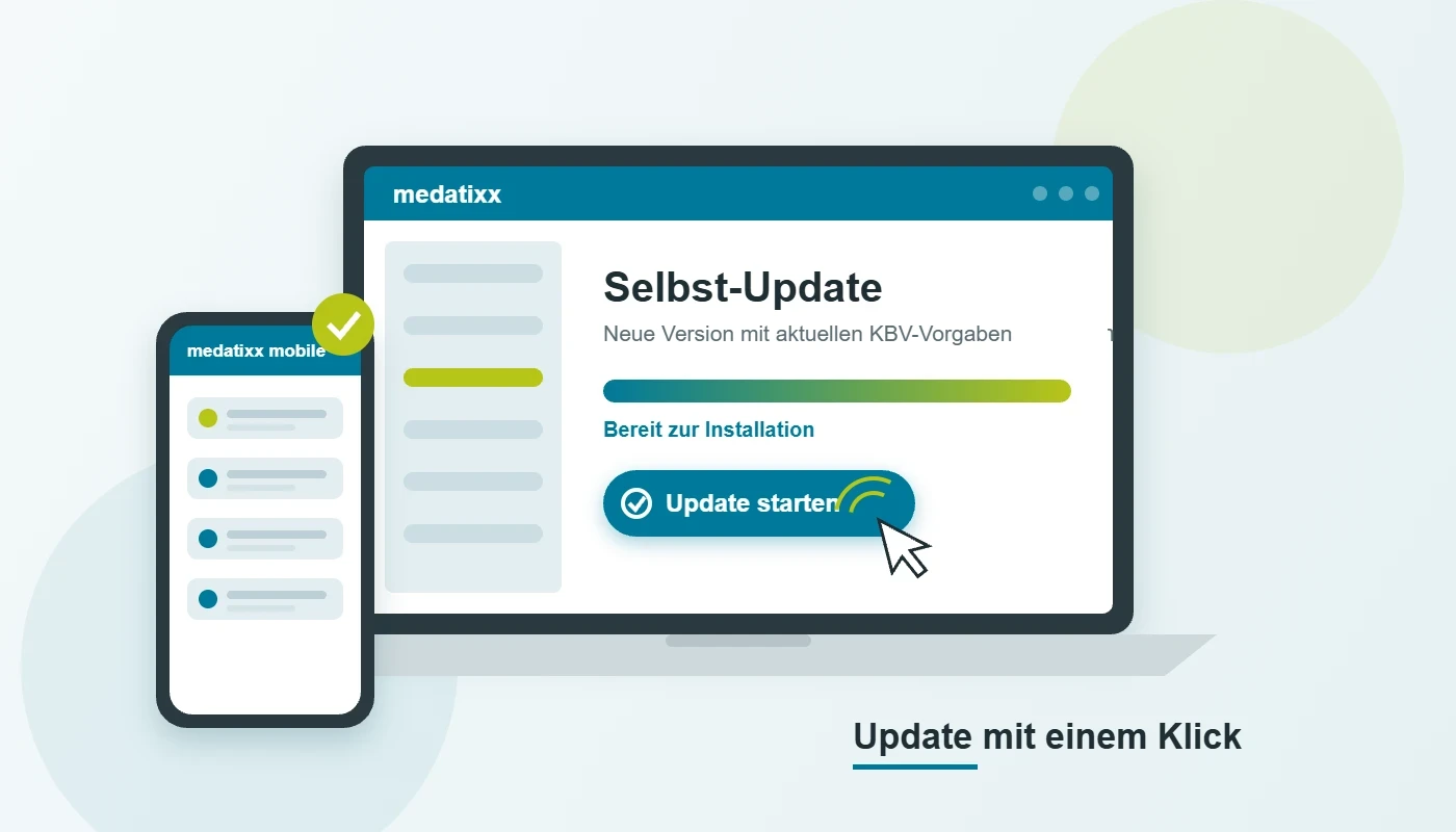 medatixx Selbst-Update: Update mit einem Klick